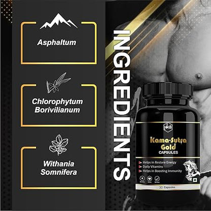 Kama Sutra Gold (30 Capsule + FREE Oil)